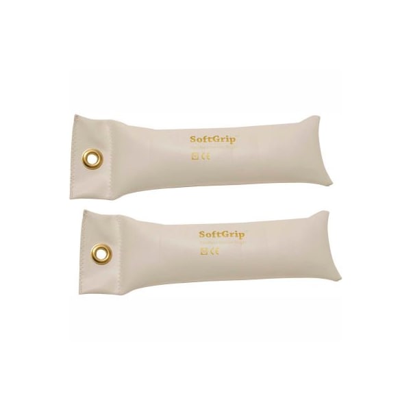 Fabrication Enterprises CanDo SoftGrip Hand Weight, 4 lb., Silver, 1 Pair 10-0356-2 - main